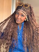 Nia Box Braid Wig - Brown Ombre - Image 2