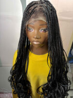 Imade French Curl Braided Wig - Image 3