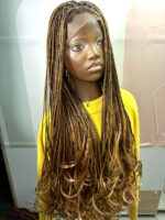 Adenike French Curl Braided Wig - Image 2