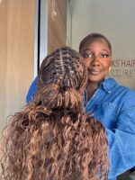 Nia Box Braid Wig - Brown Ombre - Image 5